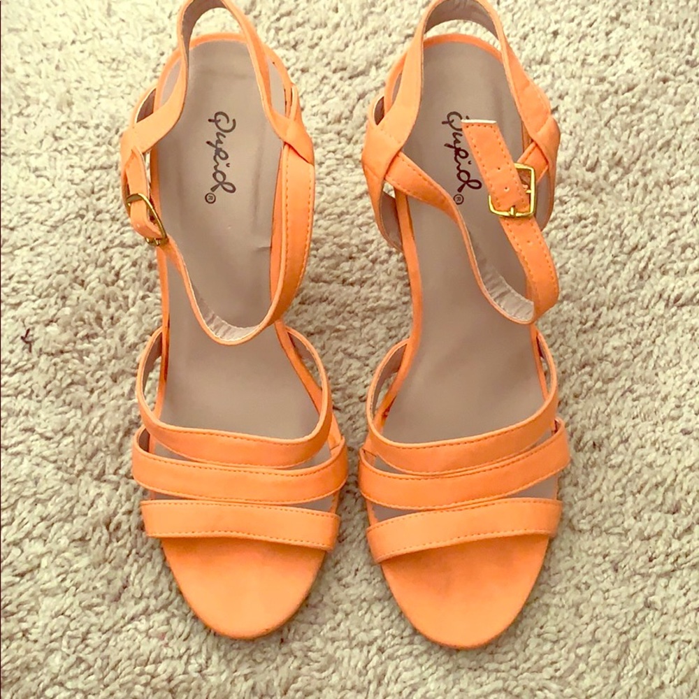 Coral Heel Sandals
